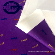 weft knit white sublimation printed clothing sports scuba polyester lycra interlock fabric
